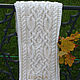 Шарф мужской женский "Белая дорога" (кельтский узор). Шарфы. IRINA GRUDKINA Handmade Knitwear. Интернет-магазин Ярмарка Мастеров.  Фото №2