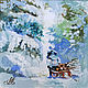 Order Sleigh, winter oil painting on canvas. Annet Loginova. Livemaster. . Pictures Фото №3