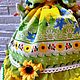 Кукла для чайника Подсолнухи. Кулинарные сувениры. Анна Кудряшова(фомина) (Nika2000god). Ярмарка Мастеров.  Фото №5