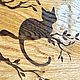 Заказать Шкатулка из массива дуба "Кошка на ветке" 21х17х10,5 см. Лесная Сказка. Ярмарка Мастеров. . Шкатулки Фото №3