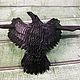 Leather hair pin Flying raven. Hairpins. Tatiana (Leather bracelets). My Livemaster. Фото №4