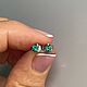 Резерв Серьги с изумрудом 0.30 ct. Серьги классические. Елена. Ярмарка Мастеров.  Фото №12