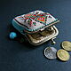 Order Coin holders: a coin purse made of beads with a colored ornament. SilkArt Tatyana. Livemaster. . Coin boxes Фото №3