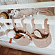 Подвесные корзины «Стильная детская». Корзины. Вязание - это модно (yuliya-kosterina). Ярмарка Мастеров.  Фото №5