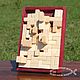 Puzzles, puzzles: Logic puzzle game 'Tetro'. Puzzle. Wooden toys from grandfather Andrew. My Livemaster. Фото №4