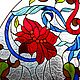 Garden of Eden II. Stained Glass Tiffany. Stained glass. Glass Flowers. My Livemaster. Фото №5