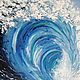 Order Oil painting on canvas "Wave". Sokolova Julia, handmade jewelry. Livemaster. . Pictures Фото №3