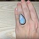 Drop ring with Moonstone. Rings. UNIQUE-LIT. My Livemaster. Фото №6