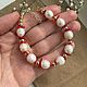 Браслет из жемчуга и коралла. Браслет из бусин. Katerina Moroz accessories for you (katerinamoroz). Интернет-магазин Ярмарка Мастеров.  Фото №2