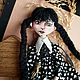 Кукла-брелок по мотивам Wednesday Addams Уэнсдей Аддамс, Портретная кукла, Москва,  Фото №1