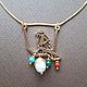 Order Pendant with a bird and stones. ART ACTIVE. Livemaster. . Jewelry Sets Фото №3