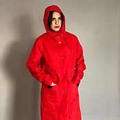 Одежда handmade. Livemaster - original item Raincoat Membrane long with a hood for women. Handmade.