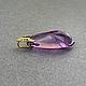 Золотой кулон с уругвайским аметистом 35,78 ct и цаворитами. Кулон. AMG. Ярмарка Мастеров.  Фото №4