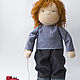 Order Doll - boy, 40 - 42 cm. bee_littlefamily. Livemaster. . Stuffed Toys Фото №3