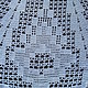 Вязаная круглая ажурная  скатерть Фиалковый вечер. Скатерти. Радуга в доме. Ярмарка Мастеров.  Фото №6
