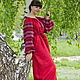Платье "Этно" красное, вариант 2, Народные платья, Ульяновск,  Фото №1