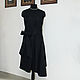 Платье ассиметричное черное классика, Платья, Новосибирск,  Фото №1