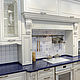 Кухня из шпона дуба в классическом стиле "Виктория белая 6", Кухонная мебель, Москва,  Фото №1