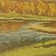 Вышитая картина "Осенний пейзаж" В багете. Картины. Галерея ручной вышивки (trefilova). Ярмарка Мастеров.  Фото №4