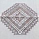 Order Large tablecloth merezhka with diamonds. len. Embroidery stitch. EmbroideryINNAI. Livemaster. . Tablecloths Фото №3