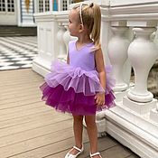 Нарядное платье для девочки “Белла” с бусинами и стразами + сумочка