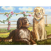 Картины и панно handmade. Livemaster - original item Pictures: Painting of a dog 