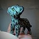 В  ПРОДАЖЕ  Дымчатый леопардик - миниатюра 8 см, связанный крючком, Мини фигурки и статуэтки, Сургут,  Фото №1