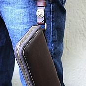 Сумки и аксессуары handmade. Livemaster - original item Wallets: Zippered wallet MZ-21-002GR-CR3. Handmade.