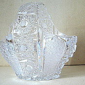 Винтаж handmade. Livemaster - original item Crystal vase, 