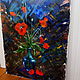 'Poppies in blue ' 40/50 oil on canvas. Pictures. Anji's favourite pictures (anzhela-a). My Livemaster. Фото №4