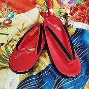 Винтаж: РЕЗЕРВ Японское винтажное шелковое красное кимоно Красный клен