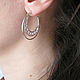 Hoop earrings: Silver Filigree Ring Earrings, Earrings gift. Congo earrings. Irina Moro. My Livemaster. Фото №6