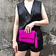 Клатч из кожи питона фуксия. Клатчи. Vbags. Ярмарка Мастеров.  Фото №5