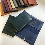 Сумки и аксессуары handmade. Livemaster - original item Organizer: Genuine Leather Document Organizer color blue. Handmade.