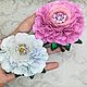 Брошь пион из бисера и кристаллов ручной работы, Брошь-булавка, Сысерть,  Фото №1