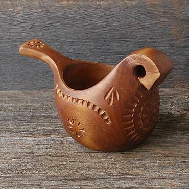 Посуда ручной работы. Ярмарка Мастеров - ручная работа Ковш Коник. Handmade.