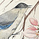 'Blue Magpie' pencils (flowers, white, birds). Pictures. Nadezda Perova. My Livemaster. Фото №4