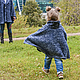 Уютное пончо Энджи-child из вязанного полотна. Пончо. Stella Ricco. Ярмарка Мастеров.  Фото №4