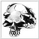 Men's Skull ring No. 3 steel. Ring. atelier666. Online shopping on My Livemaster.  Фото №2