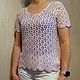 Заказать Ажурная кофточка "Сиреневая". Мастерская K. WooD_KnitweaR. Ярмарка Мастеров. . Туники Фото №3