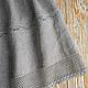 Women's long linen skirt with lace gray. Skirts. ZanKa. My Livemaster. Фото №6
