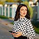 Блузка в горошек. Блузки. Krasovskaya boutique. Интернет-магазин Ярмарка Мастеров.  Фото №2