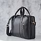 Order Men's bag with a compartment for a laptop and A4 ' Bruno'. DragonBags - Men's accessories. Livemaster. . Men\'s bag Фото №3
