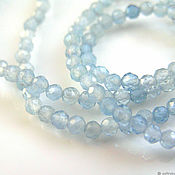 Материалы для творчества handmade. Livemaster - original item Beads: aquamarine cut 2,5 mm. Handmade.