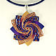 Pendant from polymer clay Spiral star - Sunset, Pendants, Tambov,  Фото №1