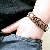 Украшения handmade. Livemaster - original item Bracelet with agate and variscite. Handmade.