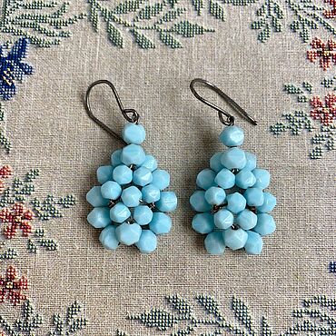 Винтаж ручной работы. Ярмарка Мастеров - ручная работа Винтаж: Серьги винтаж. Handmade.