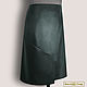 Order A-line skirt 'Milada II' from nature. leather/suede (any color). Elena Lether Design. Livemaster. . Skirts Фото №3