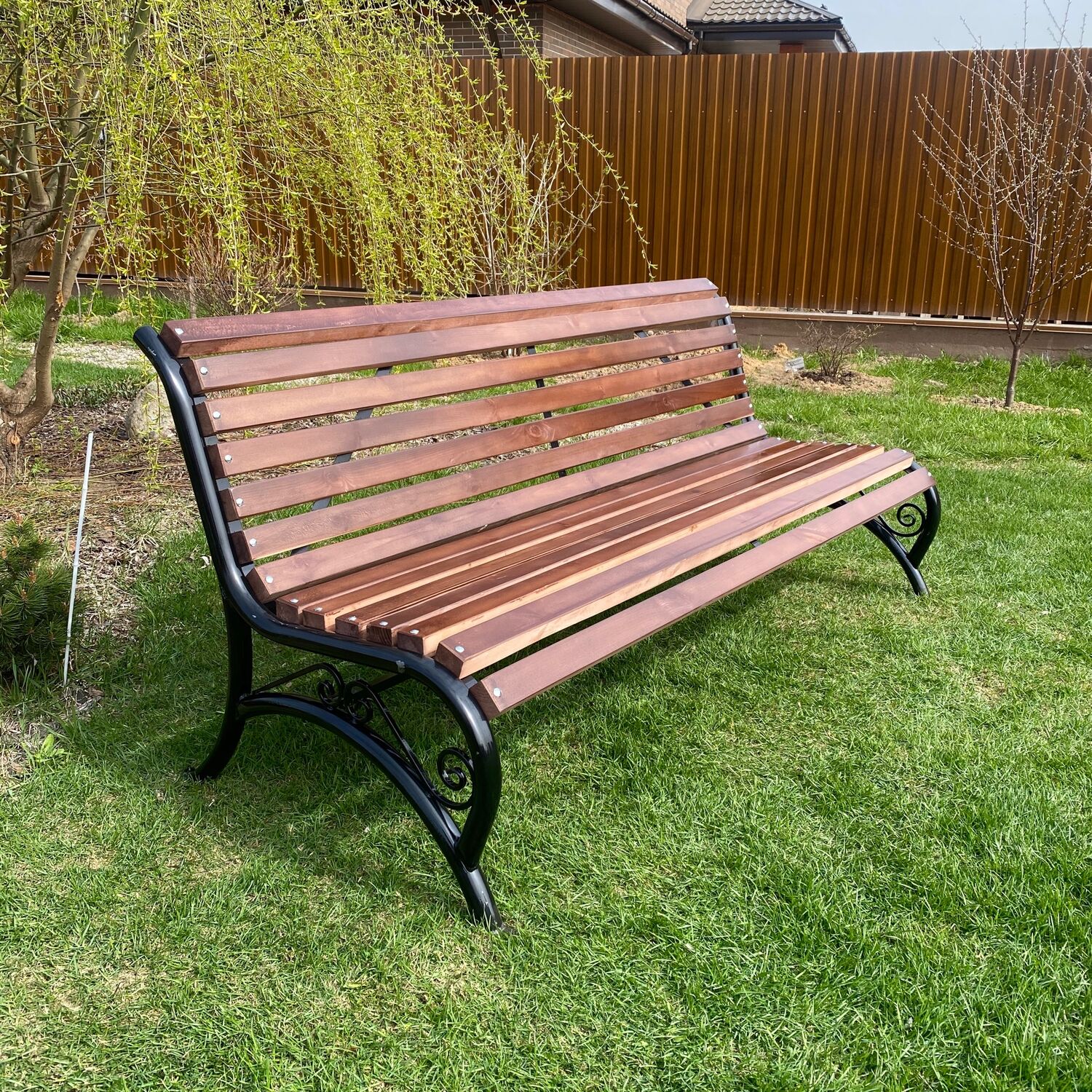 Ландшафтный дизайн скамейка в саду (78 фото)