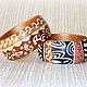 Brown womens wood bracelets African designs. terracotta. Hard bracelet. Elena Strizh, wooden bracelets. Online shopping on My Livemaster.  Фото №2